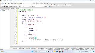 Prime Number in C Programming [upl. by Broddy326]