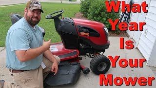 Find The Year Of Your Craftsman Lawn Mower [upl. by Ahsenre]