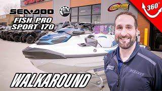 2024 SeaDoo FishPro™ Sport 170 BRP Premium Audio iDF iBR First Look Walkaround Review [upl. by Aiam]