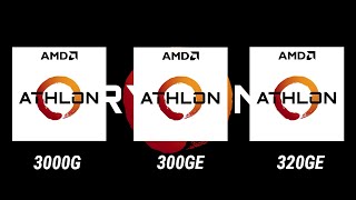 AMD Athlon 3000G vs 300GE vs 3200GE Desktop Processor l Specification Comparison l Athlon Processors [upl. by Nowtna]