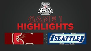 WHL Playoffs Highlights Cougars 1 at Thunderbirds 4  April 14 2023 [upl. by Nimajeb]