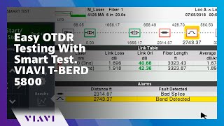 Easy OTDR Testing With Smart Test VIAVI TBERD 5800 [upl. by Sanfourd221]