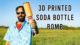 3D Printed Soda Bottle Bomb Turning Glass Bottles Into Shaped Charges [upl. by Ichabod]