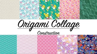 Construction Origami Collage Art and Craft Activity [upl. by Llabmik]