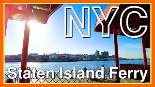 New York【Staten Island Ferry 30min ride free】2021 Walking Tour Travel Guide【4K】 [upl. by Ocire]