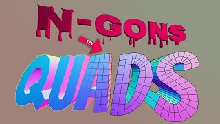 Blender Secrets  5 minutes of NGons to Quads tips [upl. by Arrat94]