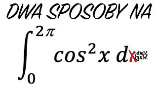 Całka z cosx2 Na Dwa Sposoby  MatheMagiX28 [upl. by Adlei850]