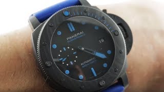 Panerai Luminor Submersible Carbotech PAM 1616 Panerai Dive Watch Review [upl. by Florella417]