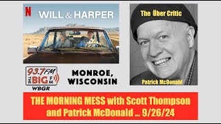 WILL amp HARPER 2024 Film Review on WBGRFM by Patrick McDonald September 26 2024 [upl. by Tini]