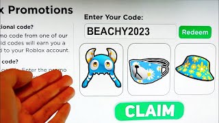 2023 ALL 5 NEW ROBLOX PROMO CODES All Free ROBUX Items in JULY  EVENT  All Free Items on Roblox [upl. by Aisad298]