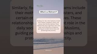 What is a mahram [upl. by Wu]