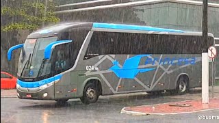 Na Chuva chegada e saída das ônibus da Rodoviária de Fortaleza [upl. by Bille188]