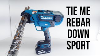 18v Makita Rebar Tying Tool Review  Quick and Pain Free Rebar tying [upl. by Annaitat]