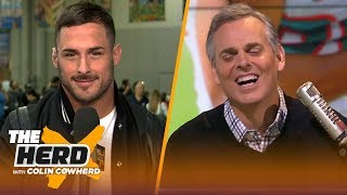 Danny Amendola jokes with Colin over mediocre comment talks Brady amp Gronks future  NFL  THE HERD [upl. by Jean-Claude]