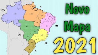 Nova Regionalização do Brasil em 2021 [upl. by Turpin]