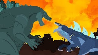 Godzilla Earth vs Zilla Jr  DinoMania  Godzilla Cartoons [upl. by Trust]