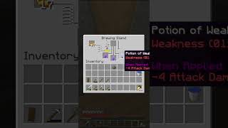 Quick Guide Crafting a Weakness Potion in Minecraft in 30 Seconds [upl. by Nylanej]