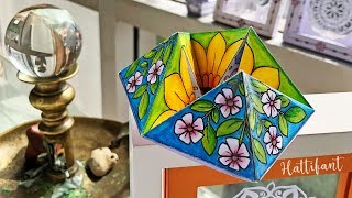 Hattifant  Spring Kaleidocycle  a Paper Toy  Tutorial [upl. by Yllah]