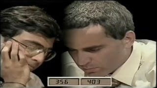 A Thriller Anand Vs Kasparov  1996 Blitz Chess Final [upl. by Maillw]