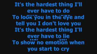 The Hardest Thing  98 Degrees Lyrics [upl. by Lesya]