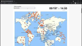 Countries of the World Map Quiz on Sporcle  23 seconds [upl. by Otilopih250]