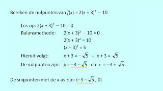 Snijpunten van parabolen met coordinaatassen berekenen [upl. by Cassy81]