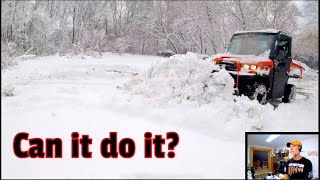 UTV plowing deep snow [upl. by Noraha]