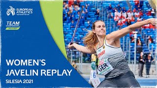 Women’s Javelin Replay  Team Championships Silesia 2021 [upl. by Kirsch]