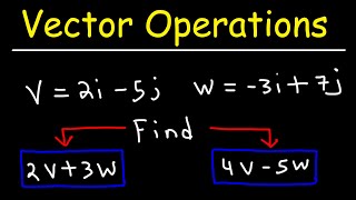 Vector Operations  Adding and Subtracting Vectors [upl. by Vevine]