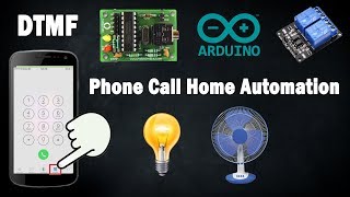 DTMF Decoder  Phone Call Relay Control  Home Automation [upl. by Morty422]