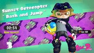 Splatoon 2 Story  Sunset Octocopter  Dash and Jump Scroll and Sardinium [upl. by Nnaeirual511]