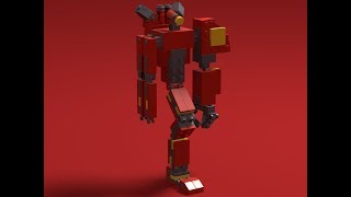 How to Build a Lego Crimson Typhoon from Pacific Rim [upl. by Shanna510]