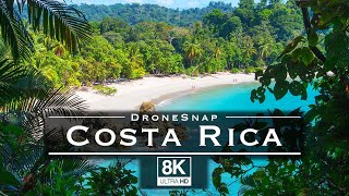 Costa Rica 🇨🇷  Nature relaxing by drone 8K  60fps [upl. by Kurys]