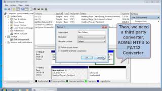 Convert NTFS to FAT32 [upl. by Lowrance]