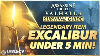 How To Find Excalibur  Legendary Weapon  Assassins Creed Valhalla Survival Guide [upl. by Massingill138]