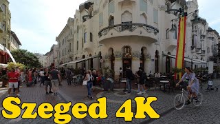 Walk around Szeged Hungary 4K [upl. by Buckels]