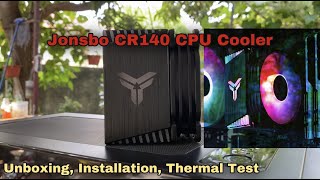 Jonsbo CR1400 CPU Cooler  Unboxing Installation Thermal Test and Quick Look [upl. by Lesiram]