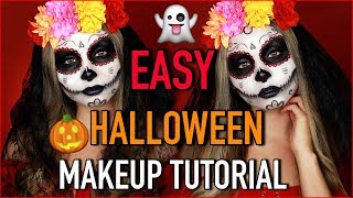 EASY SUGAR SKULL TUTORIAL  Dia De Los Muertos DIY [upl. by Nyrmac]