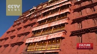 Potala Palace in Lhasa Tibet gets annual whitewash with quotsweetquot paint [upl. by Hendrik]