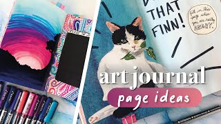 Wreck this Journal Page Ideas  ft Karin Markers [upl. by Maillil]