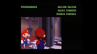 Super Mario 64 19950729 Beta  The End Staff Roll [upl. by Darn630]