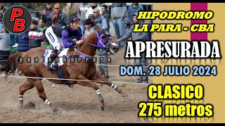 APRESURADA HIPODROMO MUNICIPAL LA PARA  CORDOBA 28072024 [upl. by Bogusz182]