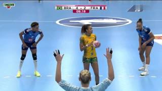 BRÉSIL VS FRANCE Handball Championnat du monde féminin 2015 Tour préliminaire [upl. by Davide]