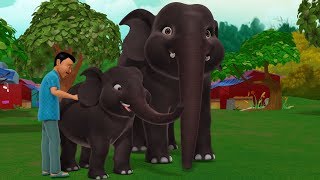 The Elephant and the Tailor  Kannada Stories for Kids  Infobells [upl. by Sivrad]