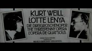 Threepenny Opera by Kurt Weill Music and Bertholt Brecht Words [upl. by Ueik]