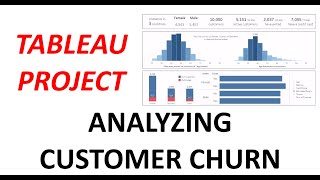 Churn Modeling Tableau Project for beginners [upl. by Eliam]