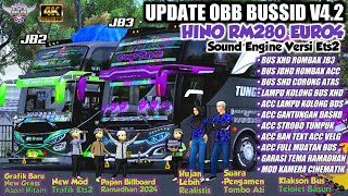 OBB BUSSID V42 HINO RM280 EURO 4 Grafik Hd Makin Cakep  Bus Simulator id [upl. by Felicie849]