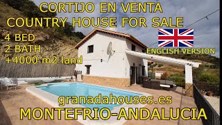 TRADITIONAL ANDALUSIAN COUNTRY HOUSE CORTIJO FOR SALE IN MONTEFRIOANDALUSIA SPANISH PROPERTY [upl. by Notsnarc352]