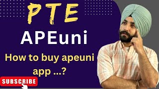 APEuni  How to buy apeuni app  Gurwinder sir [upl. by Bilbe]