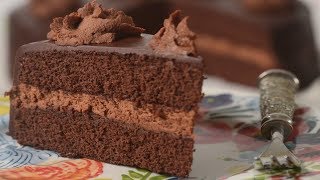 Chocolate Genoise Recipe Demonstration  Joyofbakingcom [upl. by Garrick955]